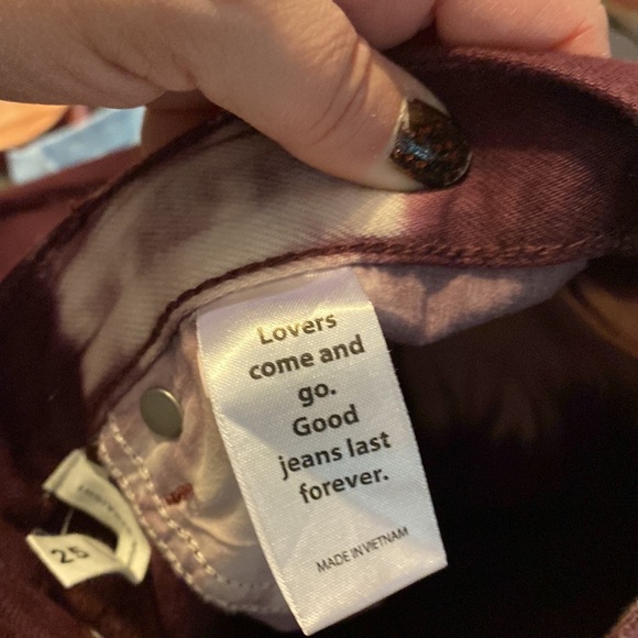 Pacsun raspberry Tie-dye jeans - Picture 11 of 11